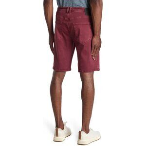 Blank NYC Mens Red Mid Rise Pockets Bermuda Jean Shorts Sz 30 New